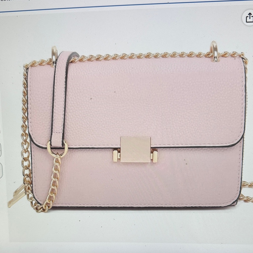 Women's Blush Pink Chain Shoulder Bag